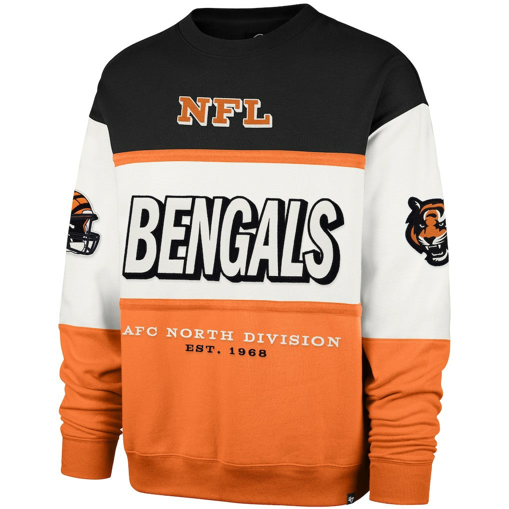Cincinnati Bengals '47 Breeze Maximalist Sweatshirt Black/Orange