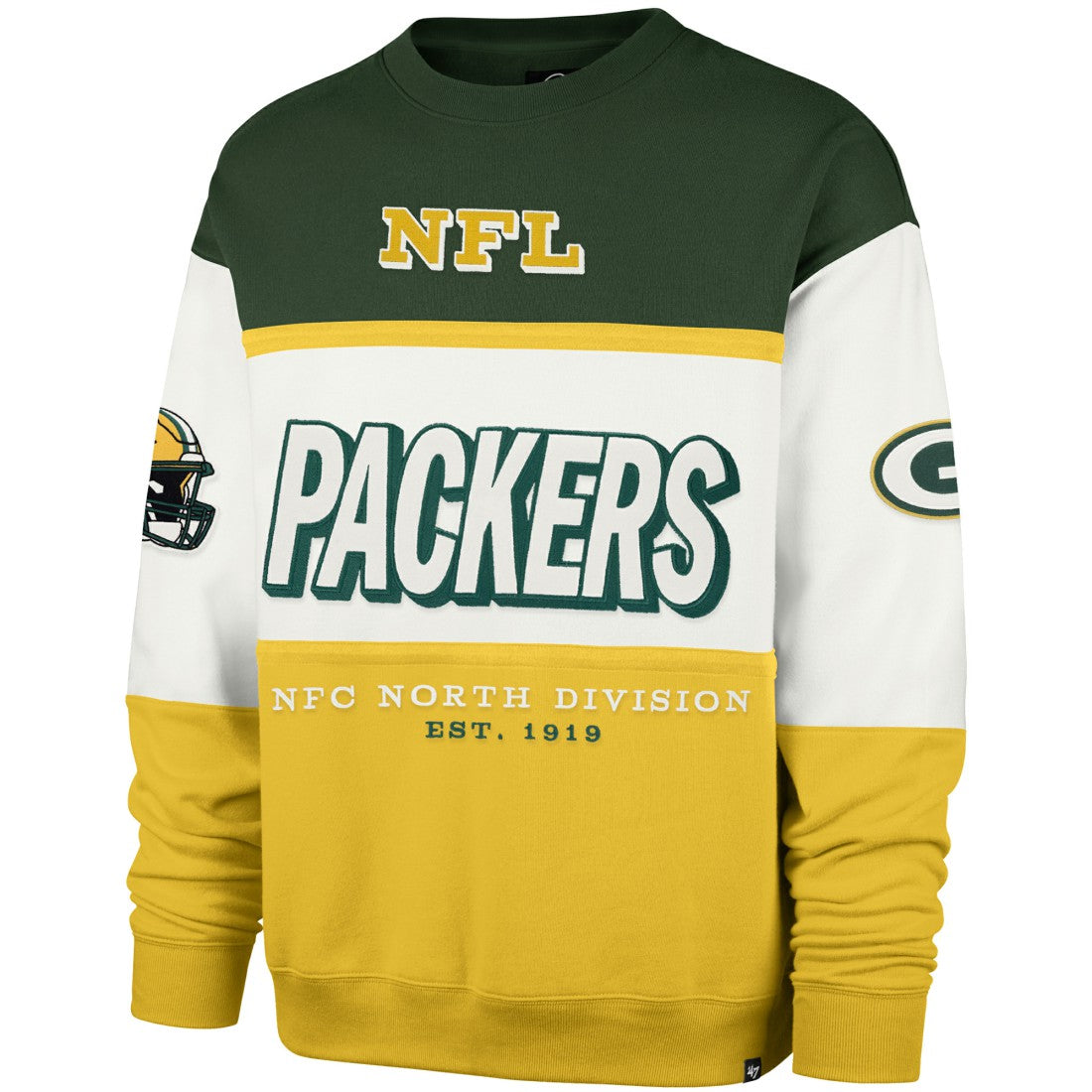 Green Bay Packers '47 Breeze Maximalist Sweatshirt Green/Gold