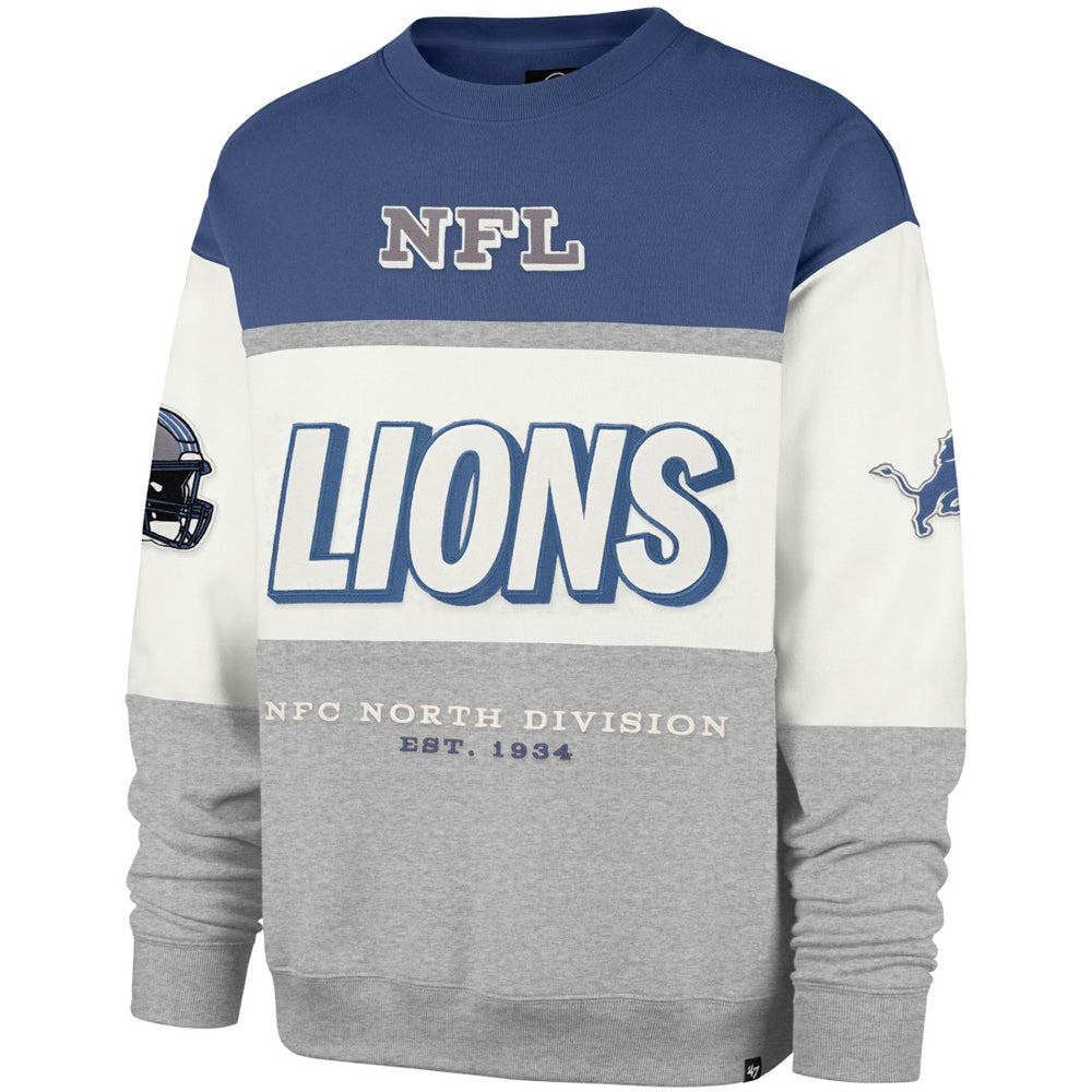Detroit Lions '47 Breeze Maximalist Sweatshirt Blue/Gray