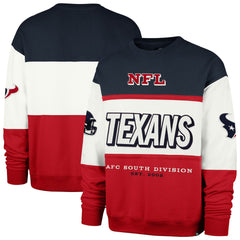 Houston Texans '47 Breeze Maximalist Sweatshirt Navy/Red