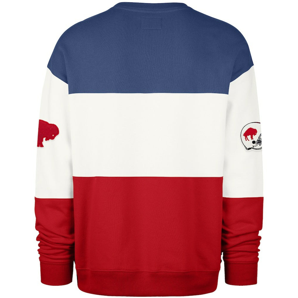 Buffalo Bills '47 Throwback Breeze Maximalist Sweatshirt Royal/Red