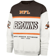 Cleveland Browns '47 Throwback Breeze Maximalist Sweatshirt White