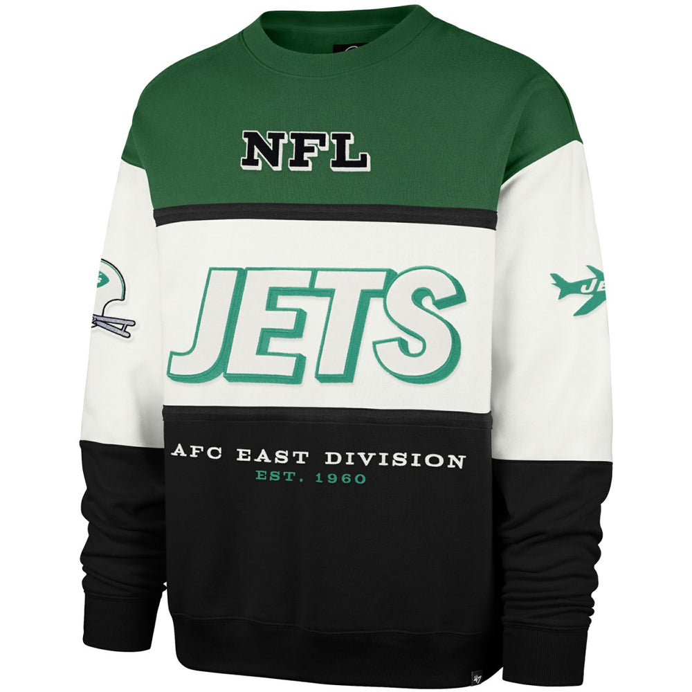 New York Jets '47 Throwback Breeze Maximalist Sweatshirt Kelly Green/Black