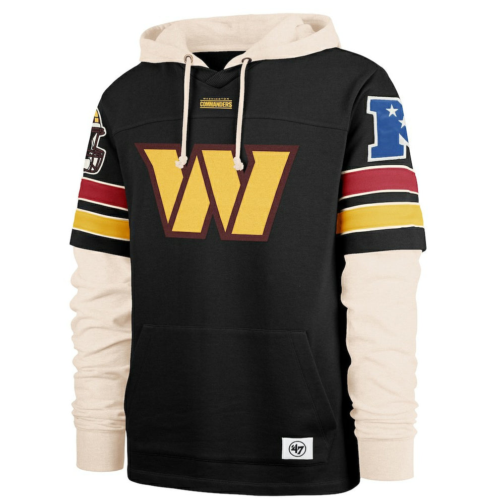 Washington Commanders '47 Split Zone Cornerback Duo Hoodie Black