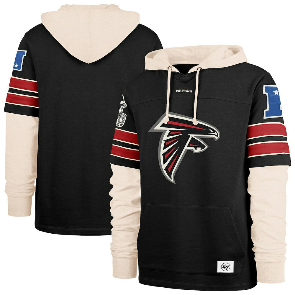 Atlanta Falcons '47 Split Zone Cornerback Duo Hoodie Black