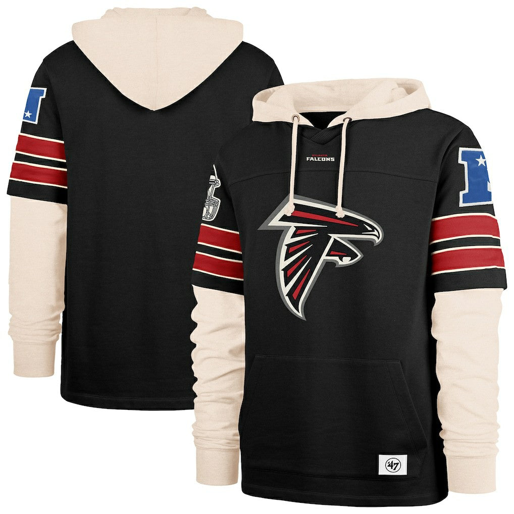 Atlanta Falcons '47 Split Zone Cornerback Duo Hoodie Black