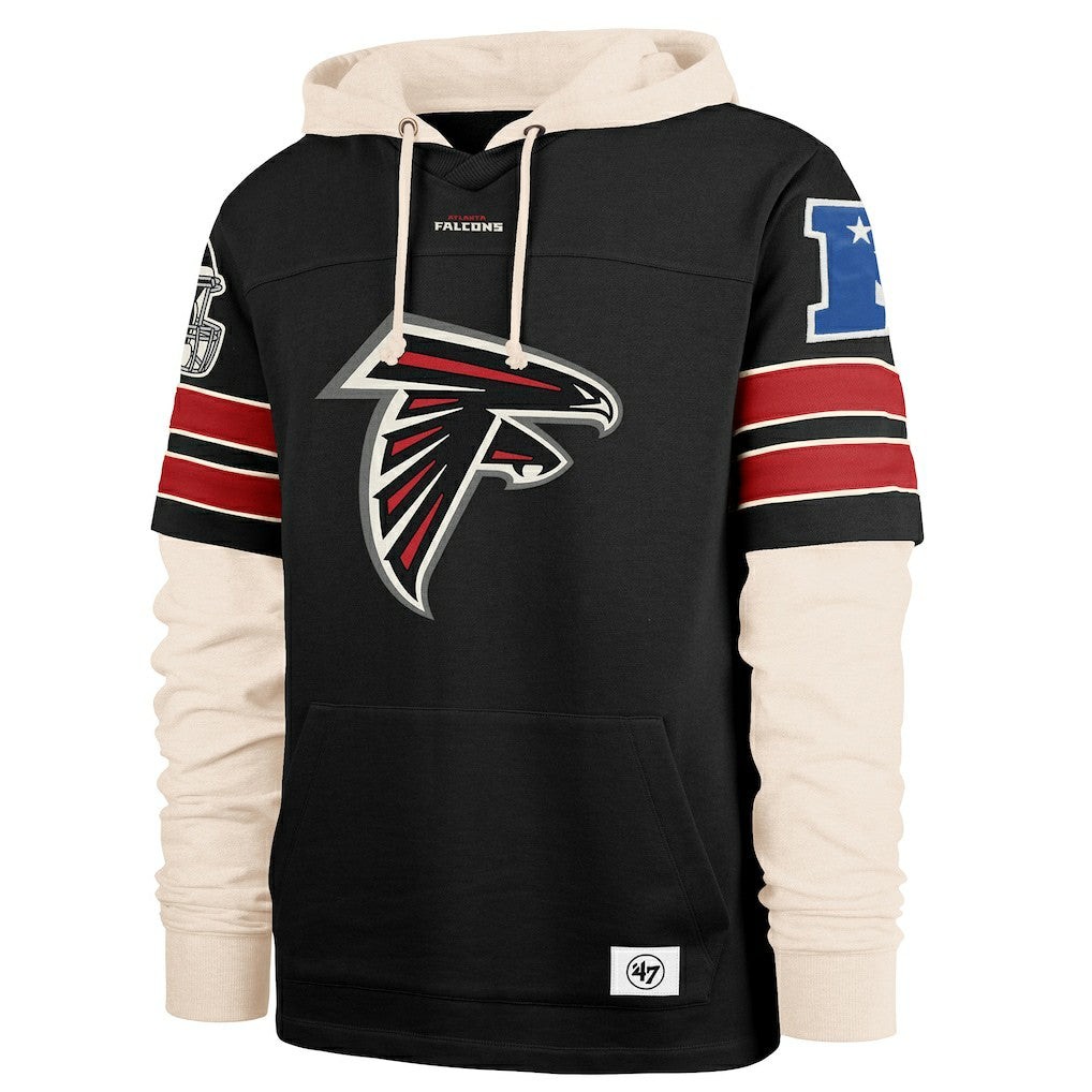 Atlanta Falcons '47 Split Zone Cornerback Duo Hoodie Black
