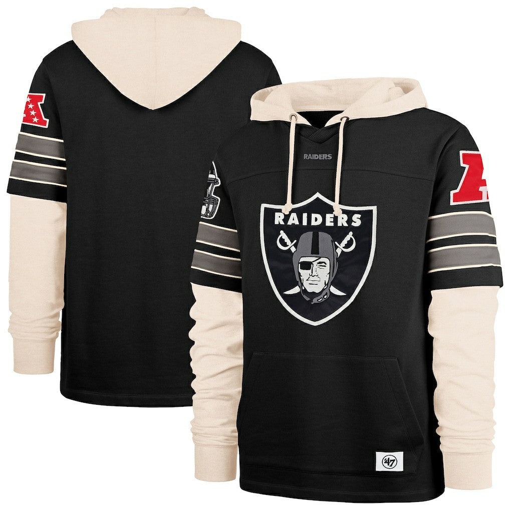 Las Vegas Raiders '47 Split Zone Cornerback Duo Hoodie Black
