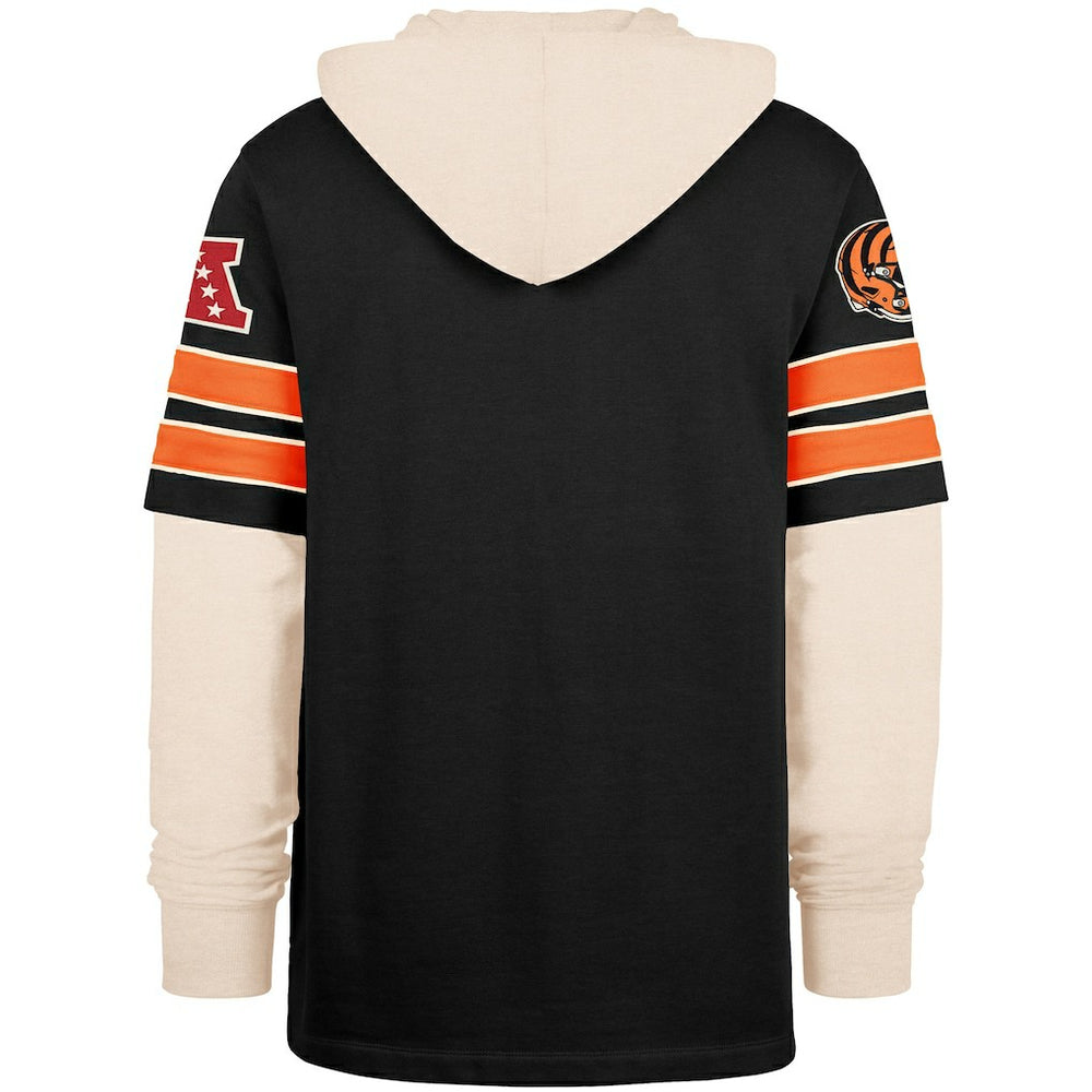 Cincinnati Bengals '47 Split Zone Cornerback Duo Hoodie Black
