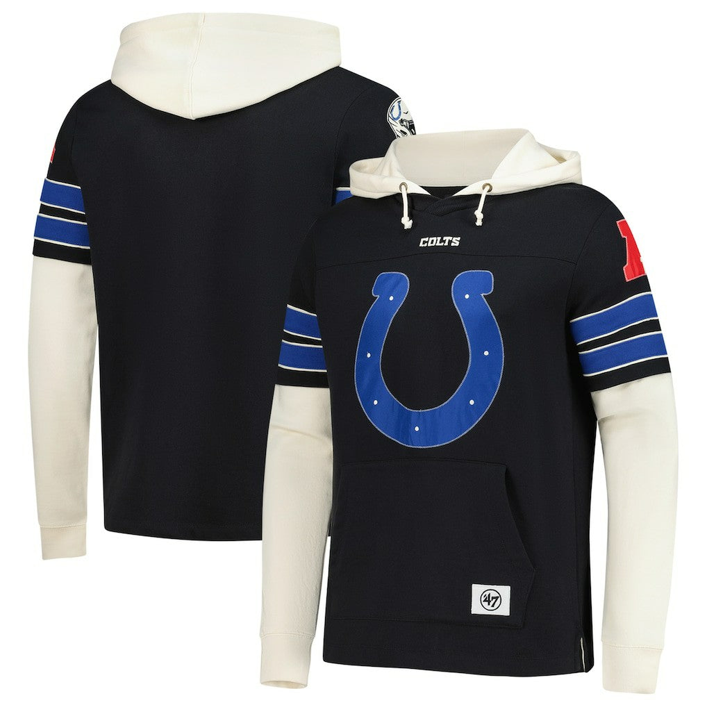 Indianapolis Colts '47 Split Zone Cornerback Duo Hoodie Black