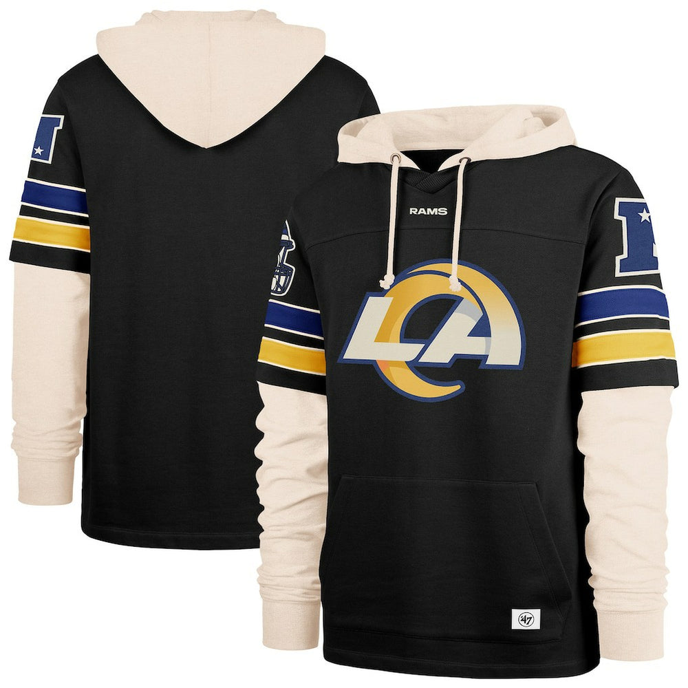 Los Angeles Rams '47 Split Zone Cornerback Duo Hoodie Black