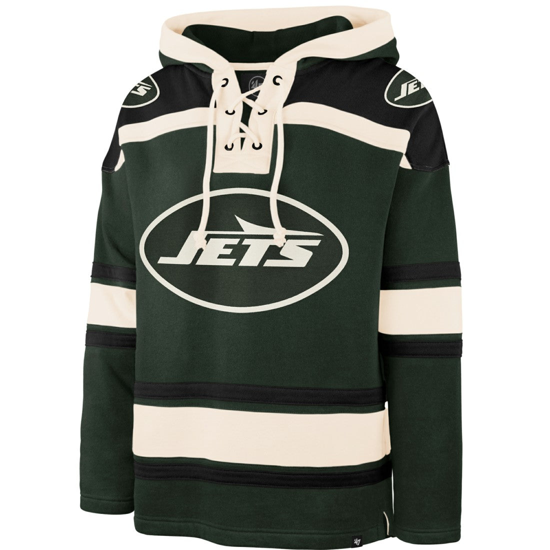 New York Jets '47 Men's Superior Lacer Hoodie Dark Green
