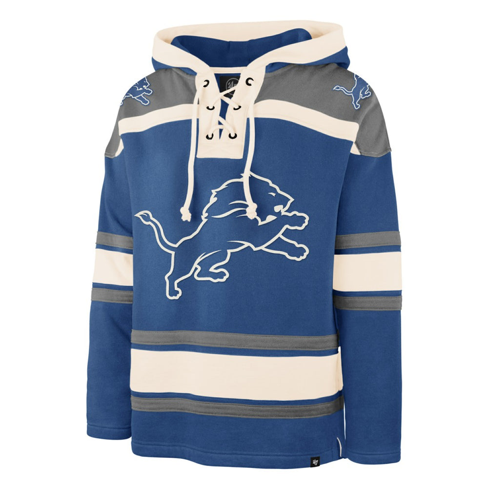 Detroit Lions '47 Men's Superior Lacer Hoodie Blue
