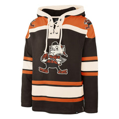 Cleveland Browns '47 Throwback Superior Lacer Hoodie Brown