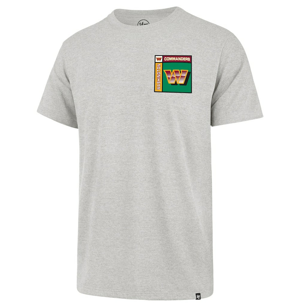 Washington Commanders '47 Chrome Plate Franklin T-Shirt Gray