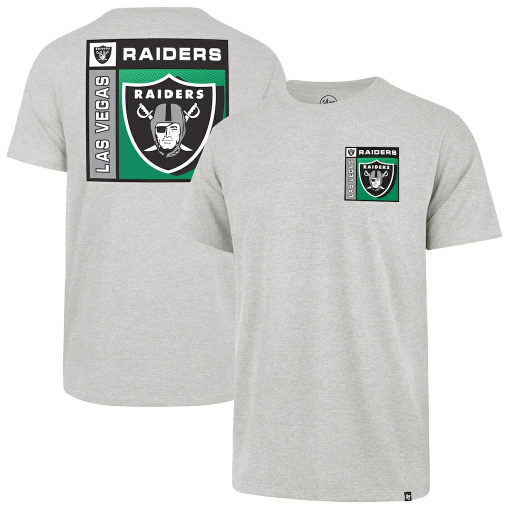 Las Vegas Raiders '47 Chrome Plate Franklin T-Shirt Gray