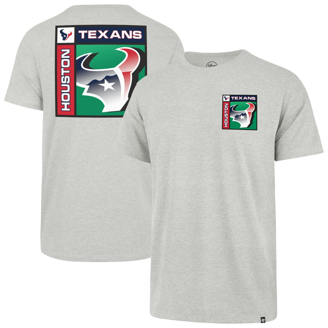 Houston Texans '47 Chrome Plate Franklin T-Shirt Gray