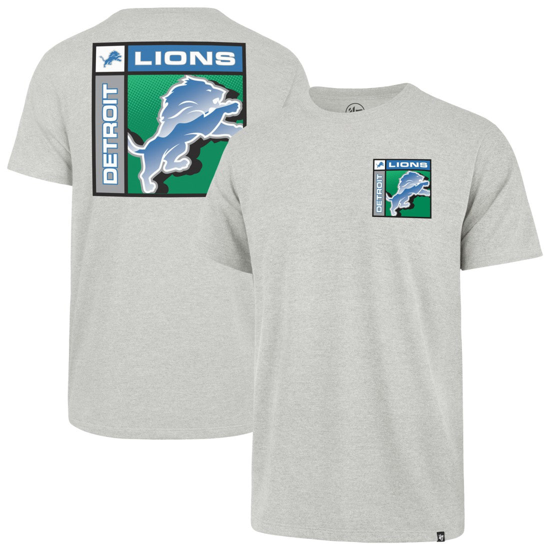 Detroit Lions '47 Chrome Plate Franklin T-Shirt Gray