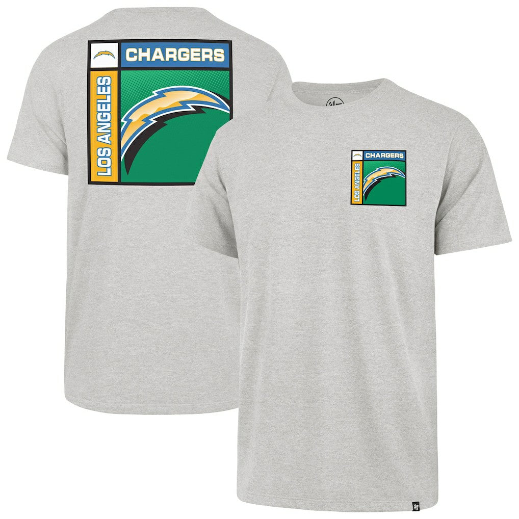 Los Angeles Chargers '47 Chrome Plate Franklin T-Shirt Gray