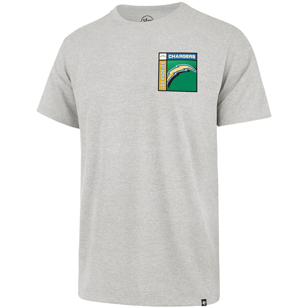 Los Angeles Chargers '47 Chrome Plate Franklin T-Shirt Gray