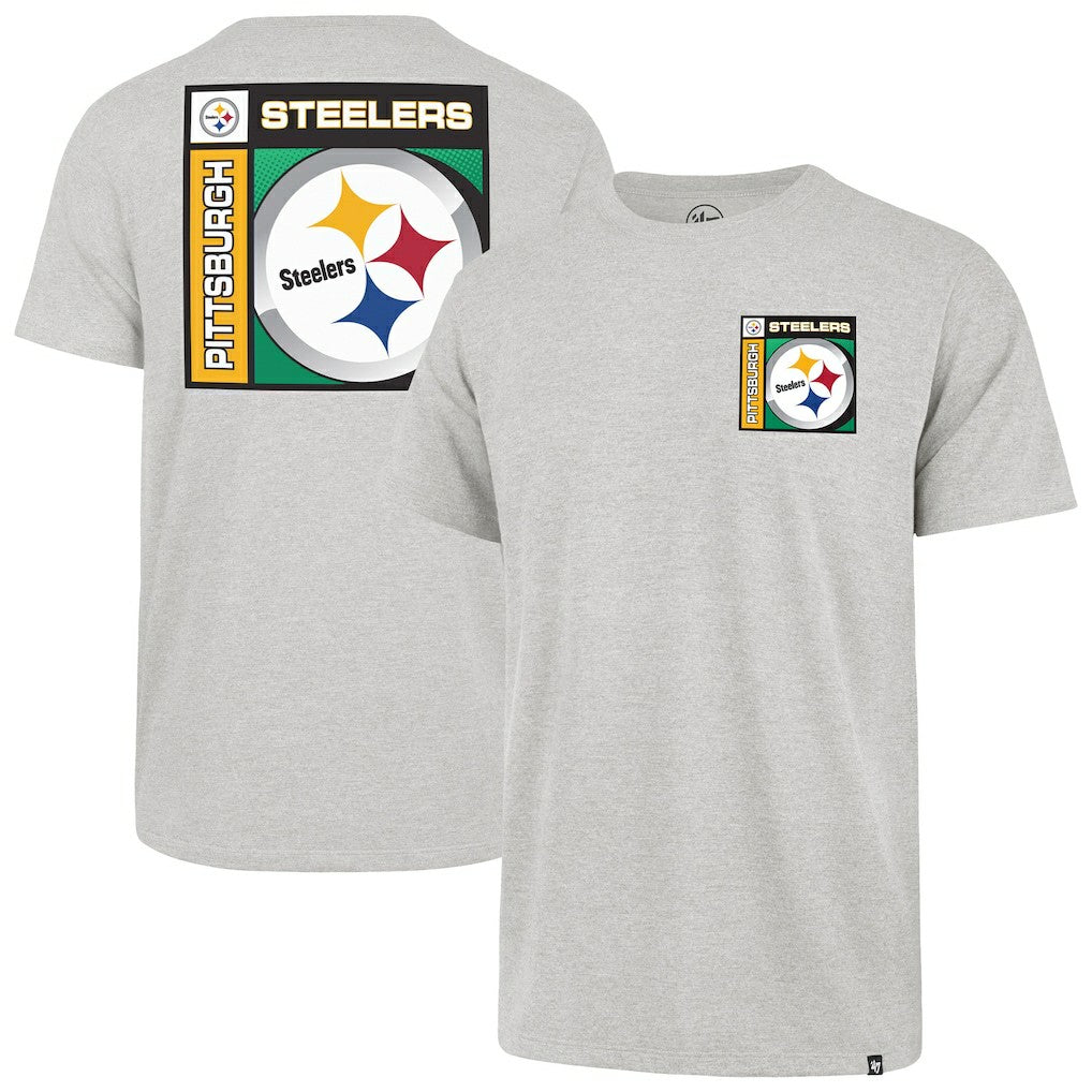 Pittsburgh Steelers '47 Chrome Plate Franklin T-Shirt Gray