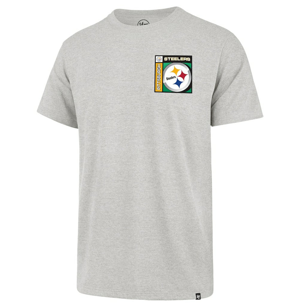 Pittsburgh Steelers '47 Chrome Plate Franklin T-Shirt Gray