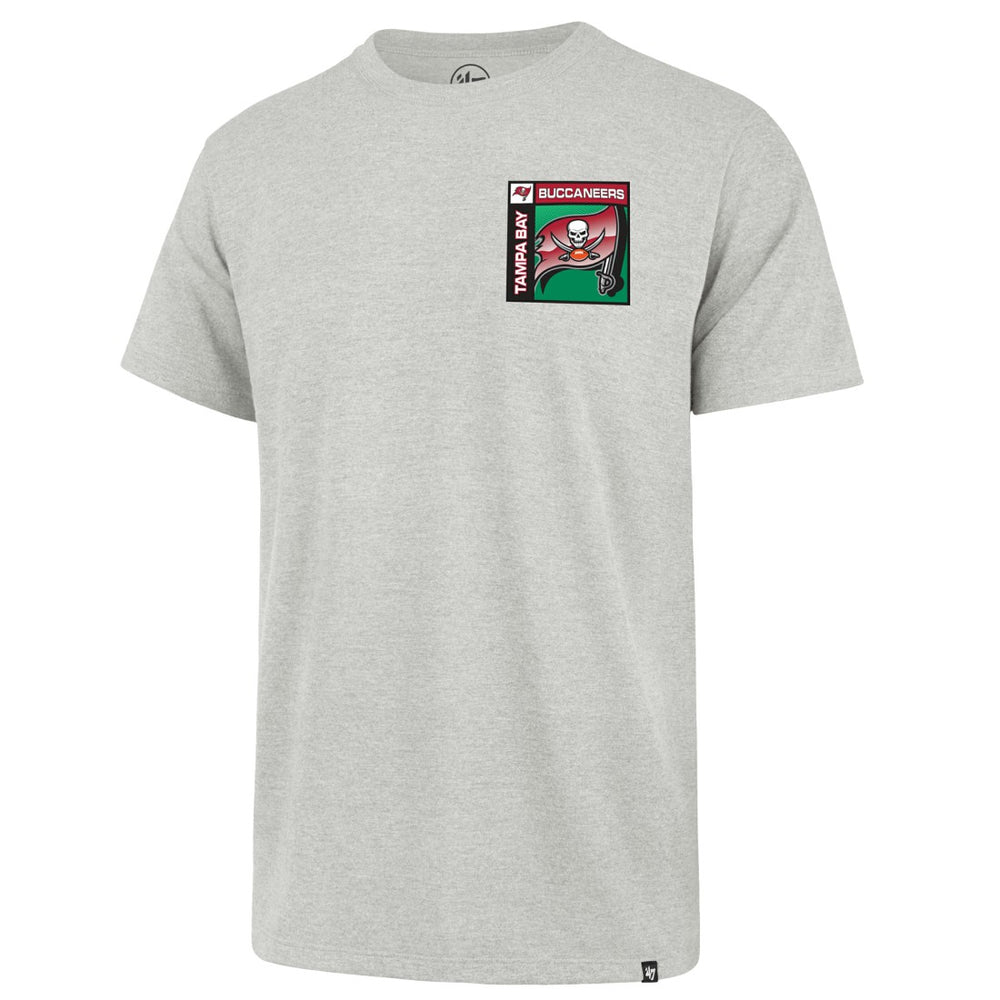 Tampa Bay Buccaneers '47 Chrome Plate Franklin T-Shirt Gray