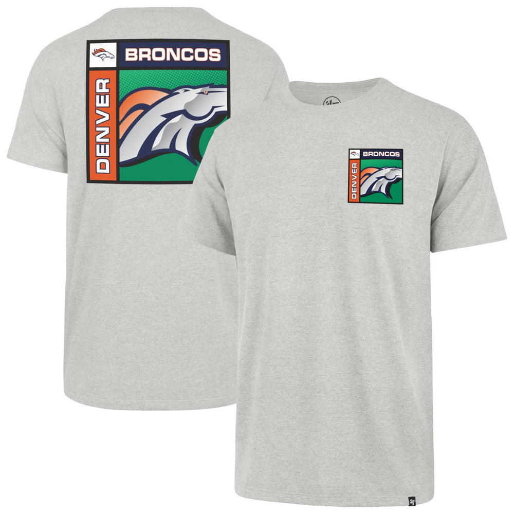 Denver Broncos '47 Chrome Plate Franklin T-Shirt Gray
