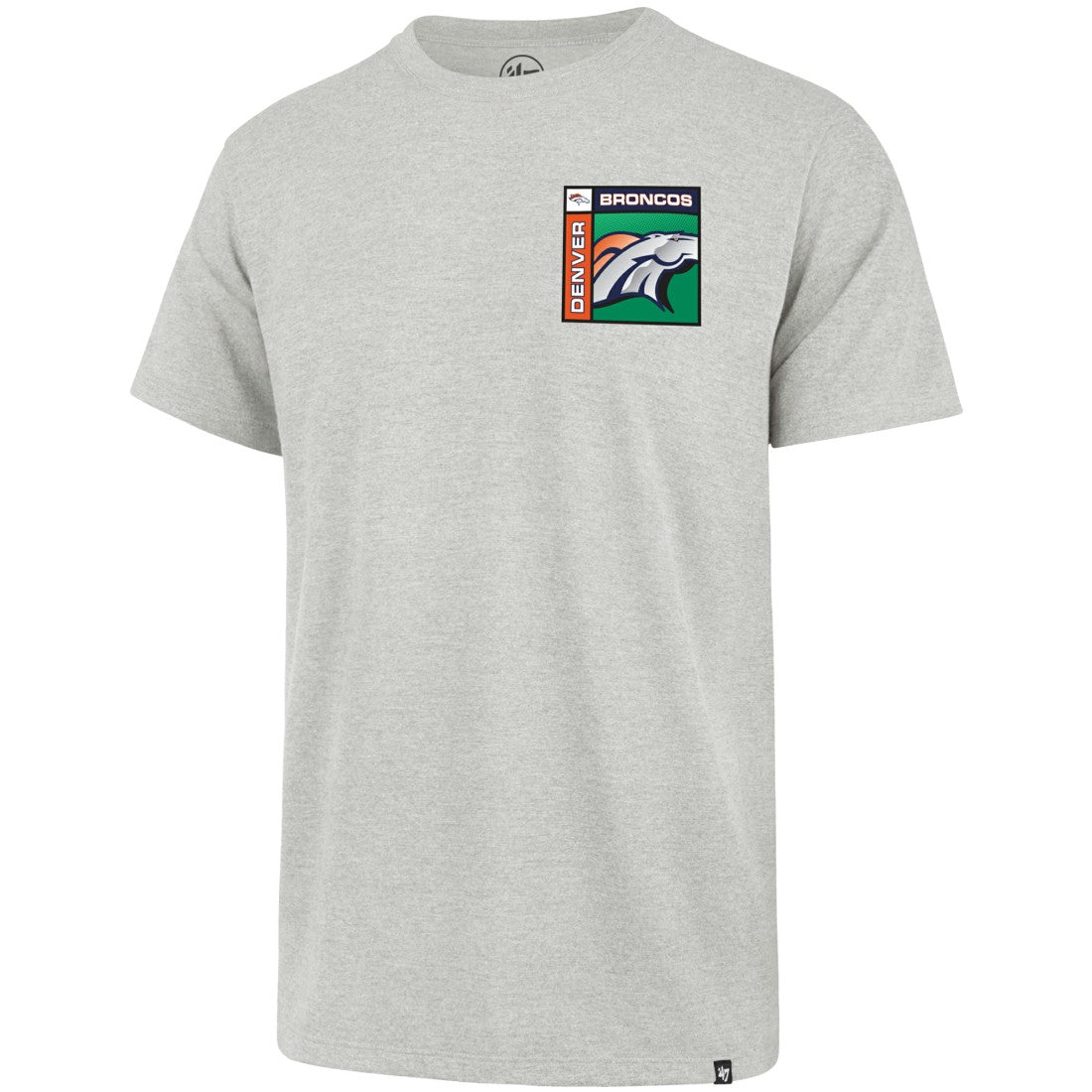 Denver Broncos '47 Chrome Plate Franklin T-Shirt Gray