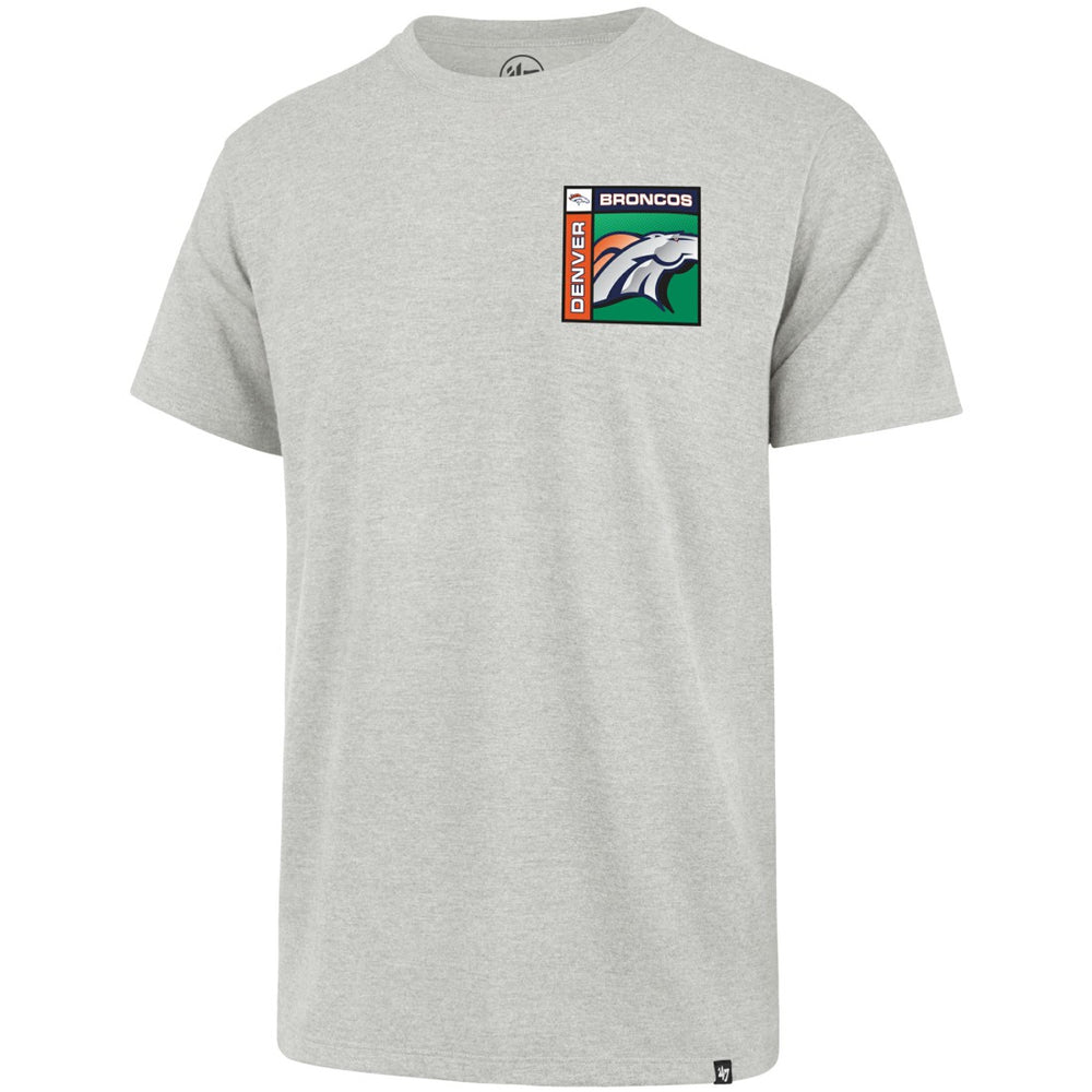 Denver Broncos '47 Chrome Plate Franklin T-Shirt Gray