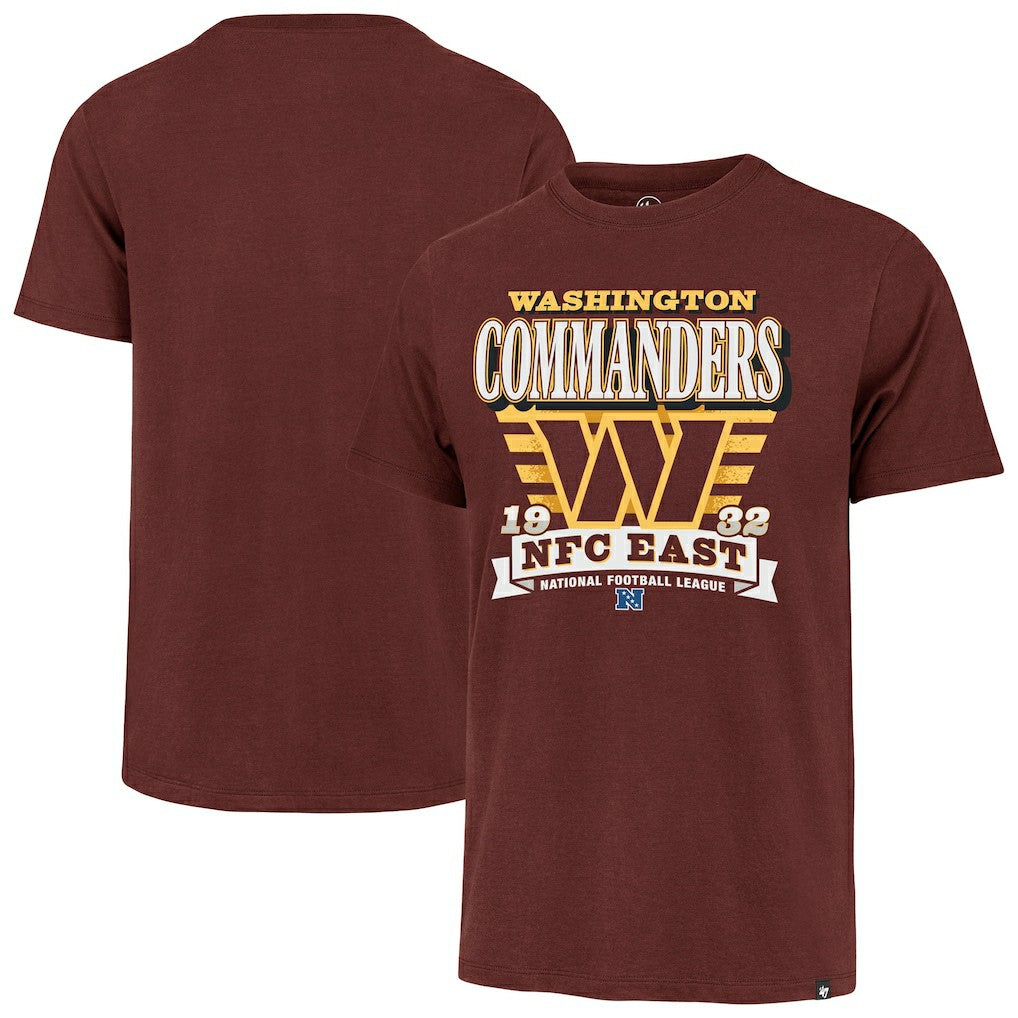 Washington Commanders '47 Stripe Splash Franklin T-Shirt Burgundy
