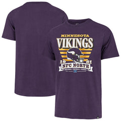 Minnesota Vikings '47 Stripe Splash Franklin T-Shirt Purple