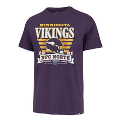 Minnesota Vikings '47 Stripe Splash Franklin T-Shirt Purple