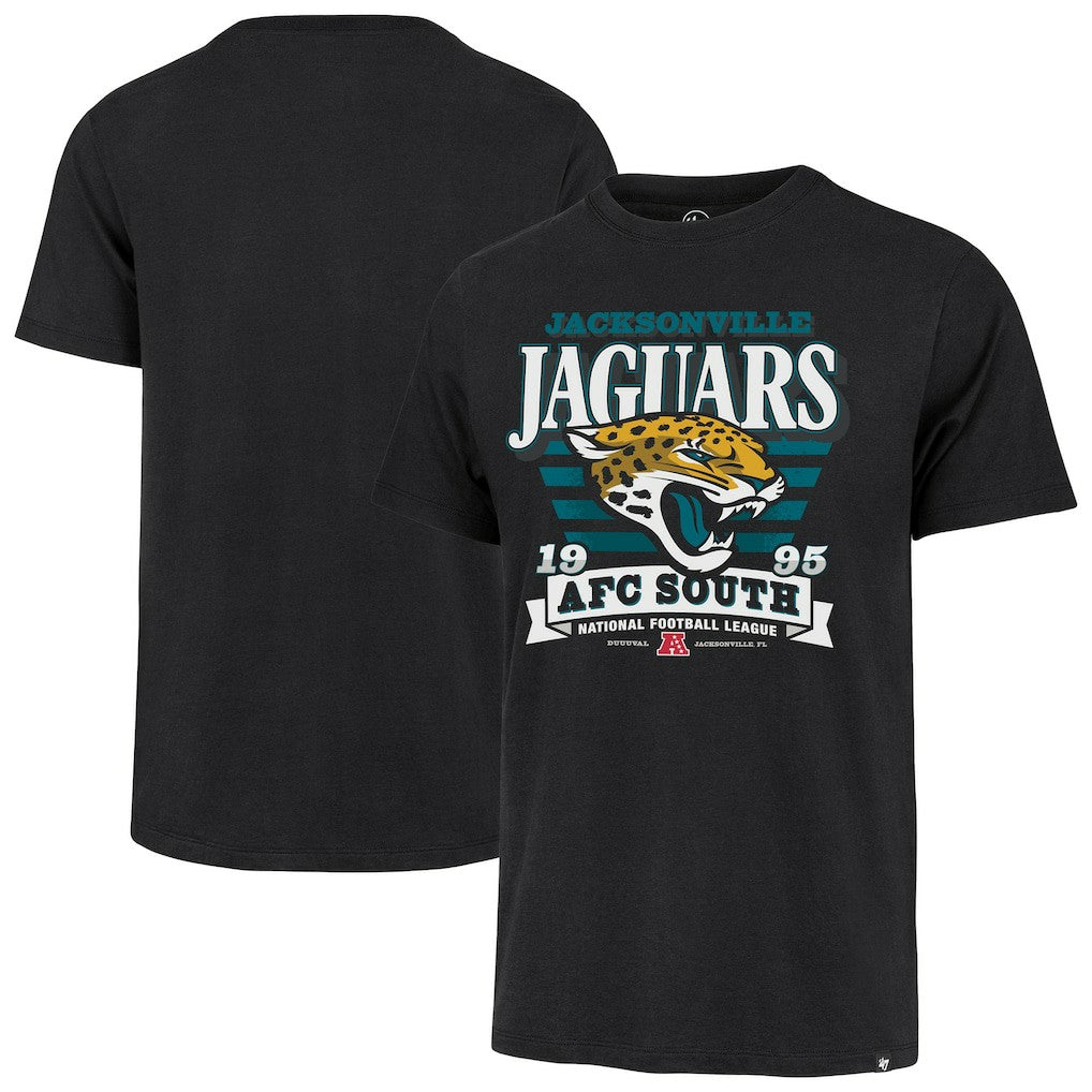 Jacksonville Jaguars '47 Stripe Splash Franklin T-Shirt Black