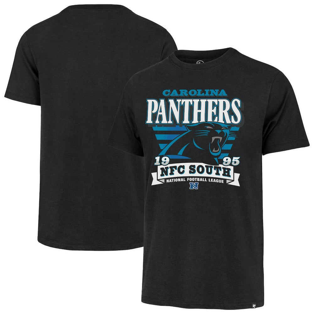 Carolina Panthers '47 Stripe Splash Franklin T-Shirt Black
