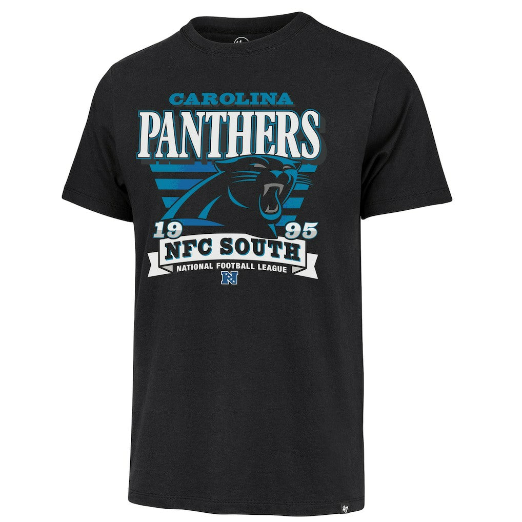 Carolina Panthers '47 Stripe Splash Franklin T-Shirt Black