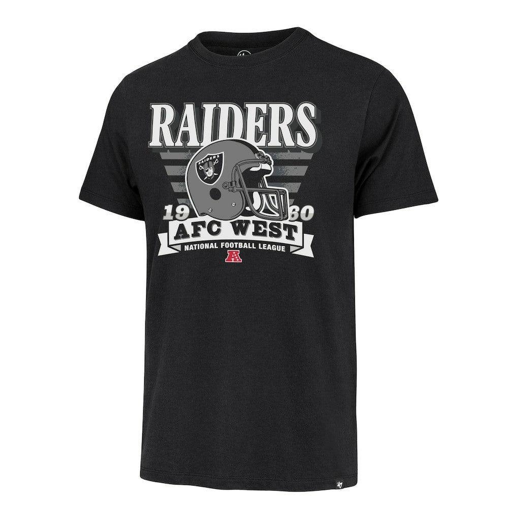 Las Vegas Raiders '47 Stripe Splash Franklin Throwback T-Shirt Black