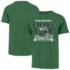 Philadelphia Eagles '47 Stripe Splash Franklin Throwback T-Shirt Kelly Green