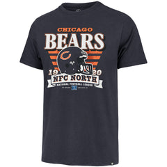 Chicago Bears '47 Stripe Splash Franklin Throwback T-Shirt Navy