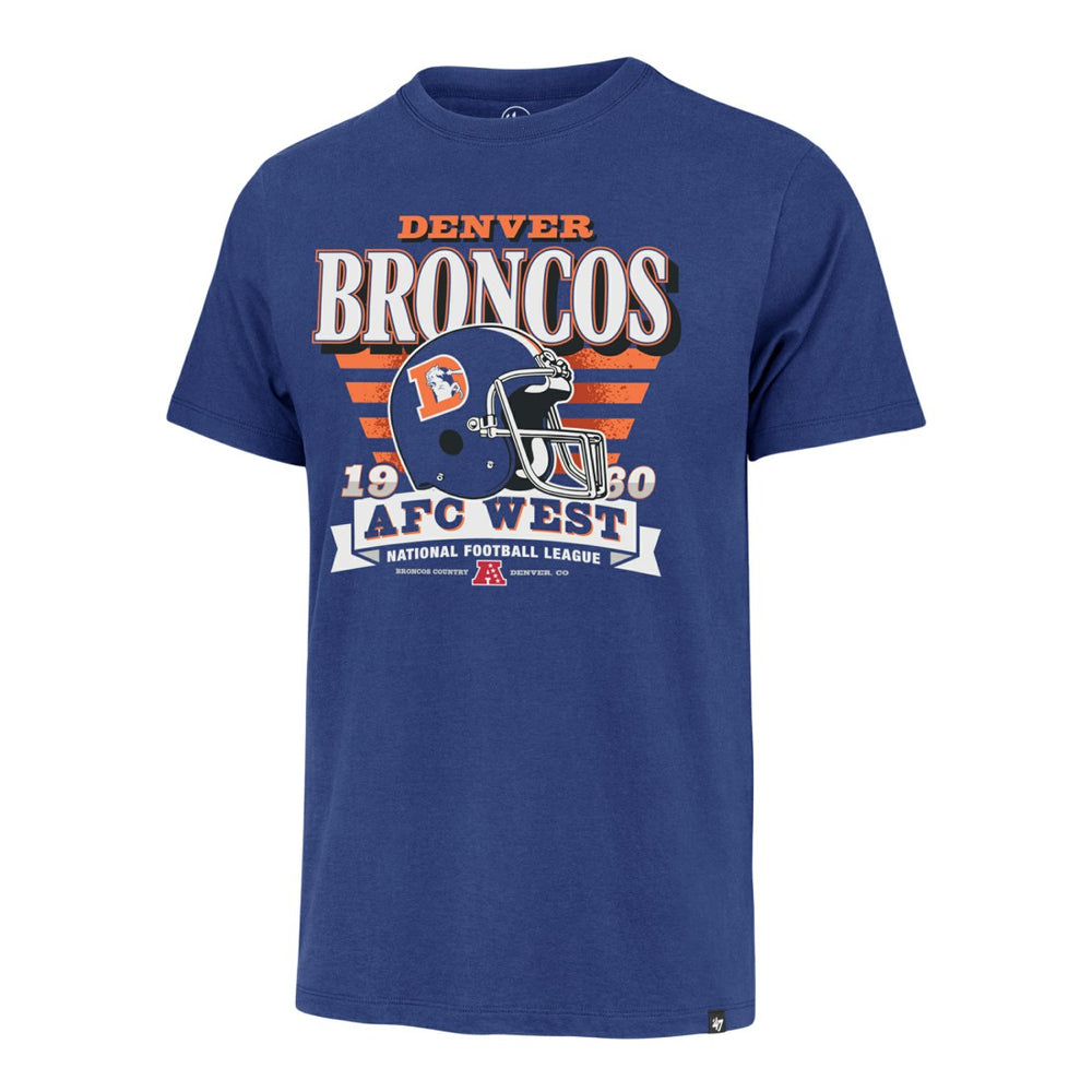 Denver Broncos '47 Stripe Splash Franklin Throwback T-Shirt Royal