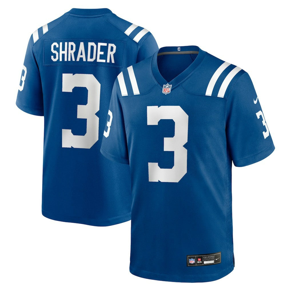 Spencer Shrader Indianapolis Colts Team Game Jersey Royal