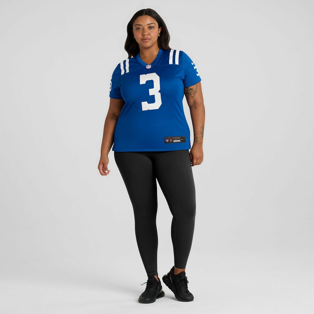 Spencer Shrader Indianapolis Colts Women's Team Game Jersey Royal