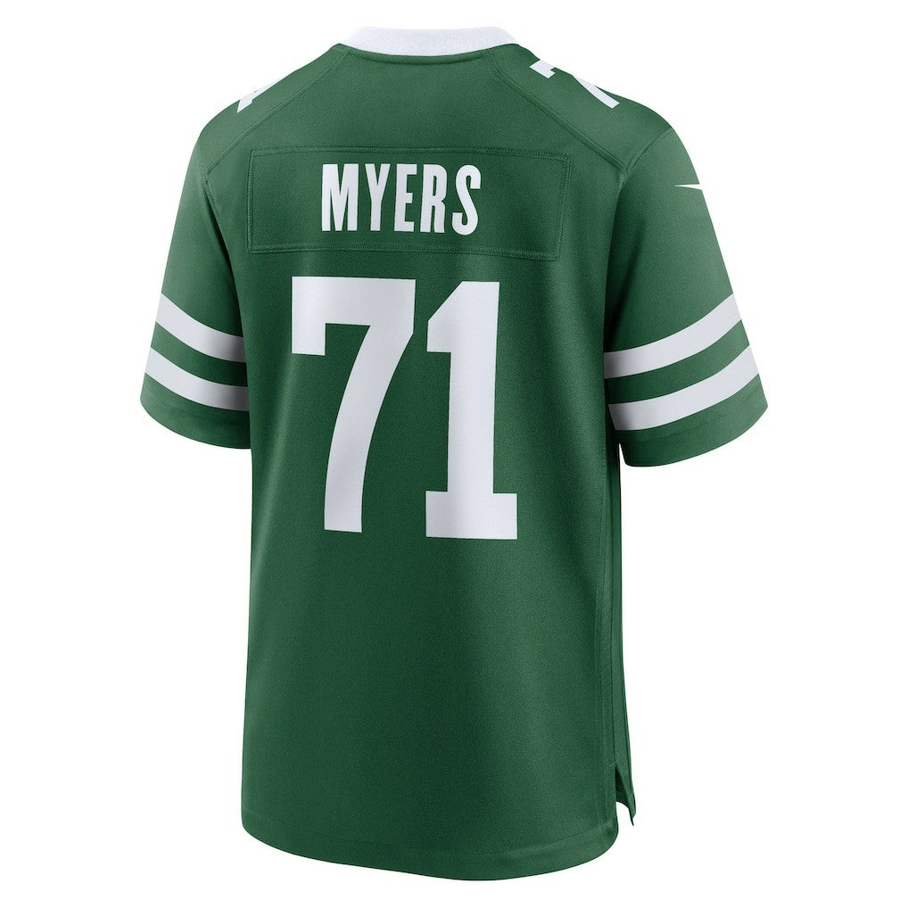 Josh Myers New York Jets Team Game Jersey Legacy Green
