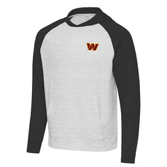 Washington Commanders Antigua Urgent Pullover Hoodie Heather Gray/Black