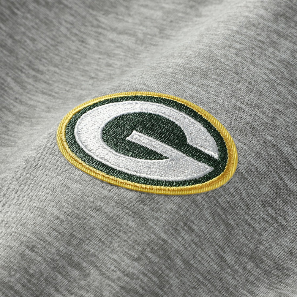 Green Bay Packers Antigua Urgent Pullover Hoodie Heather Gray/Black