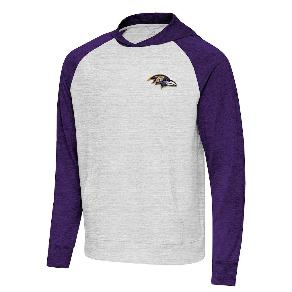 Baltimore Ravens Antigua Urgent Pullover Hoodie Purple/Gray