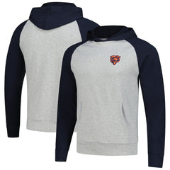 Chicago Bears Antigua Urgent Pullover Hoodie Heather Gray/Navy