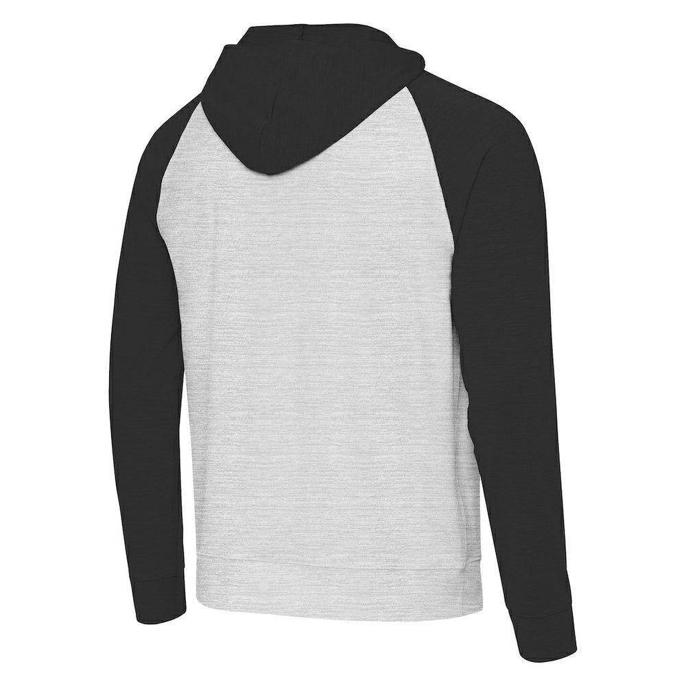 Pittsburgh Steelers Antigua Urgent Pullover Hoodie Black/Heather Gray