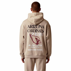 Arizona Cardinals The Wild Collective Unisex Oversized Graphic Fleece Hoodie Tan