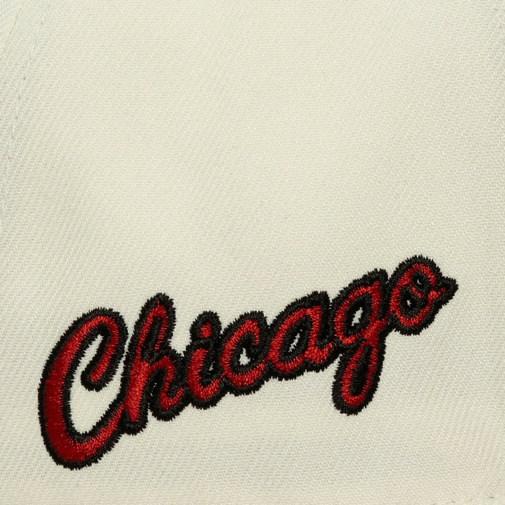 Chicago Bulls Ochre Dusted Double Two-Toned Pro Crown Adjustable Hat Cream